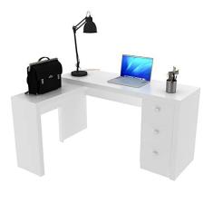 Imagem de Escrivaninha/mesa Escritório de Canto Multimóveis Cr25011 Branca