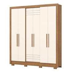 Imagem de Guarda Roupa Casal B366 Nature Off White Henn - Briz Móveis - Briz Mov