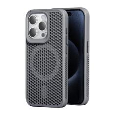 Imagem de Capa magnética de malha de dissipação de calor para iPhone 15Pro Max 14 13 12 Pro Max Cooling respirável capa de carregamento sem fio, T11, para iPhone 15 Pro