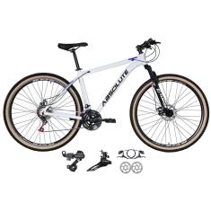 Imagem de Bicicleta 29 Absolute Nero 4 Alum. 24v Cabos Internos Câmbios Shimano Freios Hidráulicos Pneus Bege-Unissex