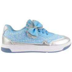Imagem de Tênis Infantil Kidy Fem Com Brilho Laço Ortopedico anatonico-Feminino