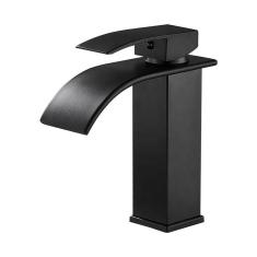 Imagem de Torneira Misturador Monocomando Baixa para Lavatório - Black