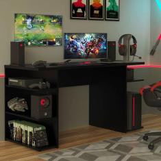 Imagem de Mesa para Computador Gamer 9409 Madesa - Preto