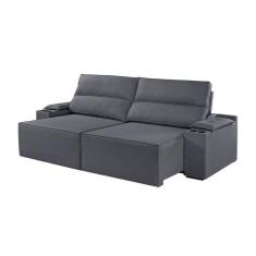 Imagem de Sof  4 Lugares Retr til E Reclin vel M-180 Martins Veludo Gra