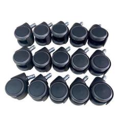 Imagem de Kit 15 Rodizio Rodina Pu Cadeira Giratória Ergonômica