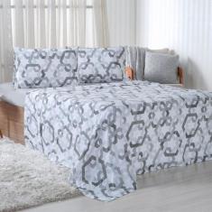 Imagem de Jogo De Cama Casal 4 Pçs 150 Fios Super Macio 100% Algodão - Bene Casa