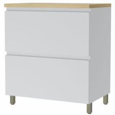 Imagem de Balcão Nesher Rainha em MDF 15mm com 1 Porta, 1 Gaveta e 1 Prateleira - 80cm de largura