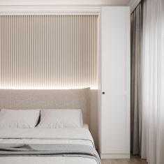 Imagem de Guarda Roupa Modulado 1 Porta Internacional Direita com 6 Prateleiras Hera CabeCasa MadeiraMadeira Branco Geada