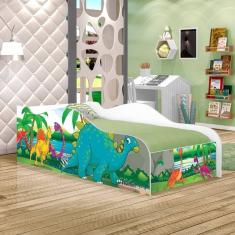 Imagem de Mini Cama Fun Dinossauro No Lago Infantil Com Colchão