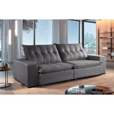 Imagem de Sofá Retrátil Reclinável Veneza Veludo - 2,00 Metros - Design Estofado