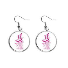 Imagem de Brinco de prata com flor de lótus e flor de água, brinco pendente, joia feminina