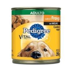 Imagem de Ração Úmida Pedigree Lata Frango Ao Molho Para Cães Adultos - 290 G