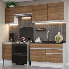 Imagem de Armário De Cozinha Completa 240Cm Branco/Rustic Glamy Madesa