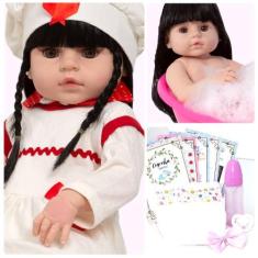 Imagem de Boneca Bebe Reborn Recém Nascida Princesa Nicole + Itens - Cegonha Reb