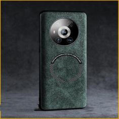 Imagem de Para huawei p50 p40 p30 companheiro honra 50 40 30 20 pro nova 8 7 6 couro camurça magnético caso de carregamento sem fio, dg, para nova6 5g