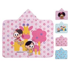 Imagem de Toalha de banho bebê turma da mônica c/ capuz ii algodão-incomfral, MÔ