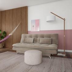 Imagem de Sofá-Cama 3 Lugares Casal Raridade Suede Marrom