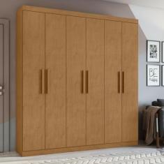 Imagem de Guarda-Roupa Casal 6 Portas 3 Gavetas Jazz - Móveis Lopas