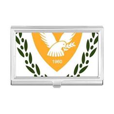 Imagem de Porta-cartões de visita com emblema nacional do Chipre