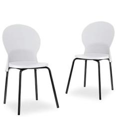 Imagem de Kit 02 Cadeiras Fixa Base  Luna F02  - Lyam Decor
