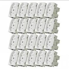 Imagem de Kit Modulo Tomada 2P+T 10A Sleek Margirius 20 PÇS