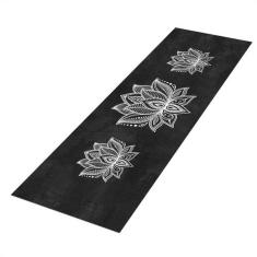 Imagem de Tapete Passadeira De Cozinha Lotus Pt 180x60 Antiderrapante