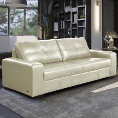 Imagem de Sofá Decorativo 2 Lugares Turim 150cm Couro Tiza G58 - Gran Belo