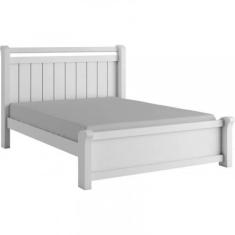 Imagem de Cama Casal de mdf design moderno 1,40m reforçada - Zara -Branco - Bianchi Móveis