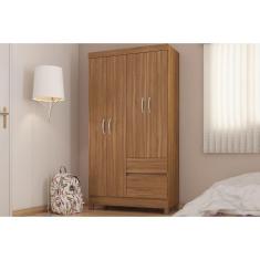 Imagem de Guarda Roupa 4 Portas e 2 Gavetas Lotus Amêndola Touch - Demóbile
