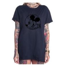 Imagem de Camiseta blusao feminina Mickey mouse retro desenho
