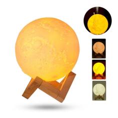 Imagem de Umidificador Lua 3d Ultrassônico Usb Difusor De Aroma  3D  (880ml)