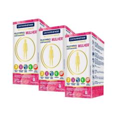 Imagem de Kit 3 Polivitaminico Mulher 60 Cápsulas - Catarinense
