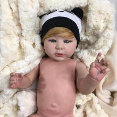 Bebê Boneca Reborn Realista Corpo Todo Silicone Pode Molhar Menina Maria 55  cm em Promoção é no Bondfaro