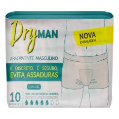 Imagem de Absorvente Masculino Com 10 Unidades - Dry Man