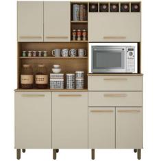 Imagem de Cozinha Armário Valdemóveis Monte Rey 7 Portas 2 Gavetas Cinamomo Off