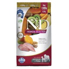 Imagem de Ração N&D Tropical Selection Para Cães Adultos Medium/Maxi Frango Leve
