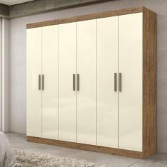 Imagem de Guarda Roupa Casal Paris 6 Portas 2 Gavetas Paris