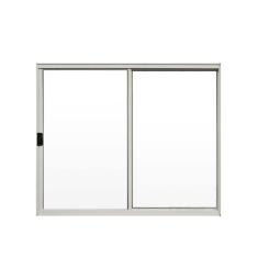 Imagem de Janela de Alumínio de Correr 100x120cm 2 Folhas Hale Esquadrias Branco