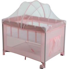 Imagem de Berço Desmontável Portatil Serenata Rosa - Burigotto