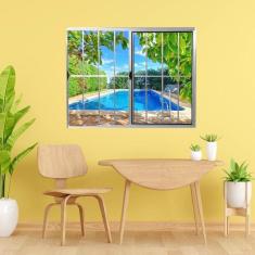 Imagem de Janela Vitrô de Alumínio 2 Folhas 100 x 120cm Linha Modular com Grade Cinza