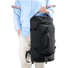 Imagem de Bolsa Feminina Alta Qualidade Resistente Semi Impermeável Preta Rosa A