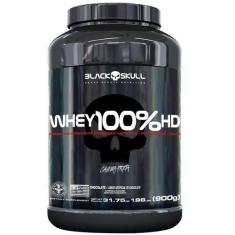 Imagem de Whey 100% Hd 900G Pote Sabor Morango Black Skull
