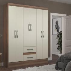 Imagem de Guarda-roupa Solteiro 6 Portas 2 Gavetas Magistral