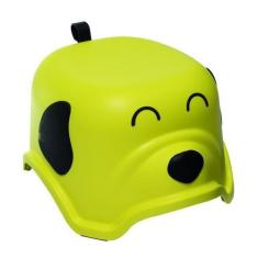 Imagem de Banquinho Interativo Infantil 1 Degrau Cachorrinho Amarelo Kababy