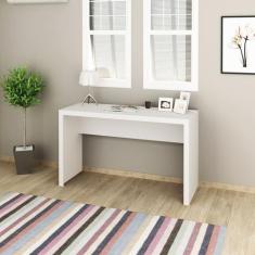 Imagem de Mesa 127X46cm Escrivaninha Escritório Home Office Branca - Tecno Mobil