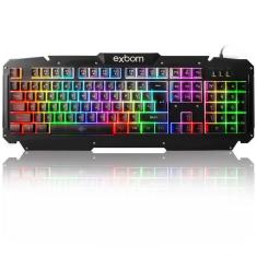 Imagem de Teclado Gamer Semi Mecânico Usb Abnt2 Iluminado Led Bk-G200