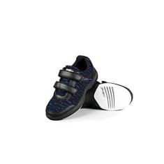 Imagem de KR Strikeforce Tênis de boliche Youth Flyer Lite Mesh Preto/Royal com estrutura Komfort-Fit