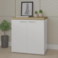 Imagem de Balcão Multiuso 2 Portas Artany Toq Olmo com Branco