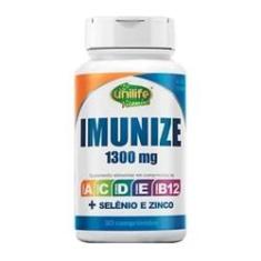 Imagem de Imunize Selenio Zinco Vitaminas A B C D E Unilife 60 Capsulas