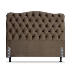 Imagem de Cabeceira Queen 158 - Bello Box - Dunas Suede Marrom